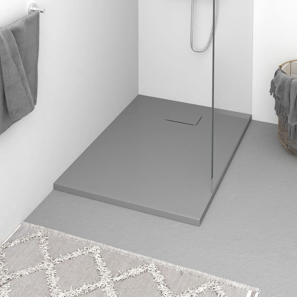 Shower tray SMC Grey 100x70 cm