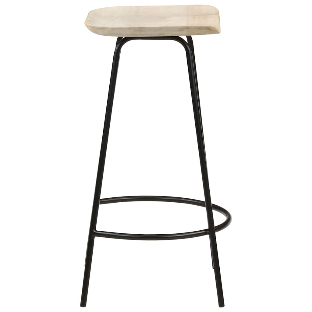 Barhocker 2 Stk. Mango Massivholz