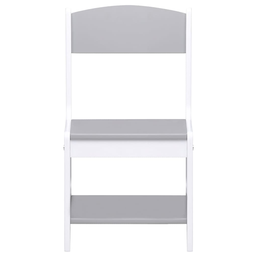 Kindertisch mit 2 Stühlen Weiß MDF