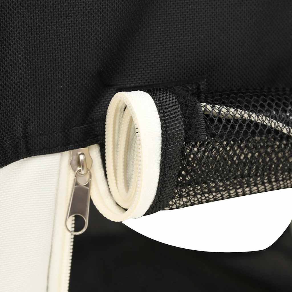 Foldable puppy playpen with carrying bag, black, 90 x 90 x 58 cm