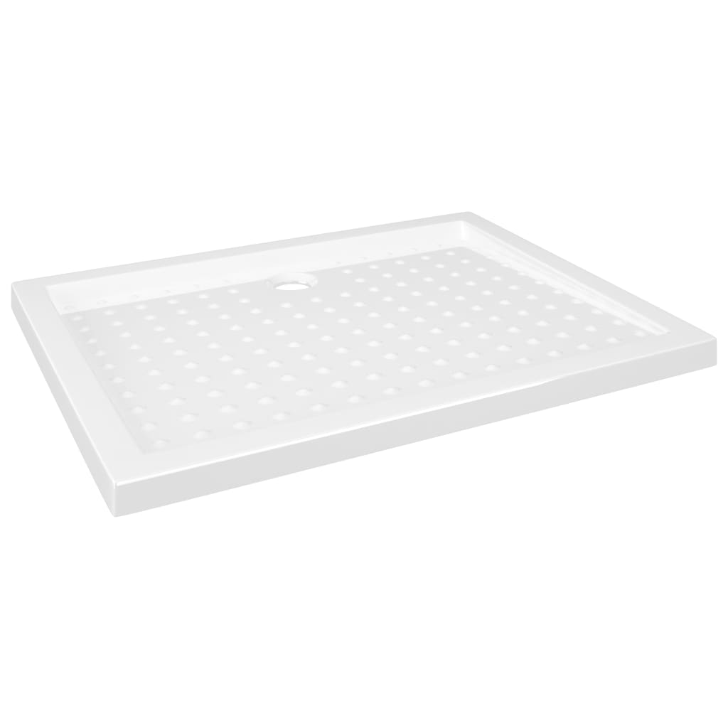 Shower tray anti-slip white 90x70x4 cm ABS