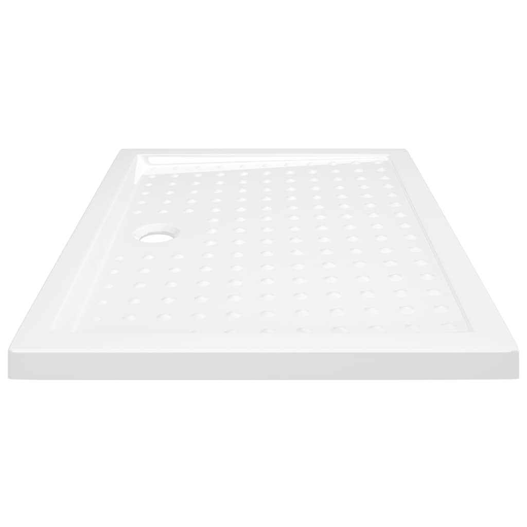 Shower tray anti-slip white 90x70x4 cm ABS