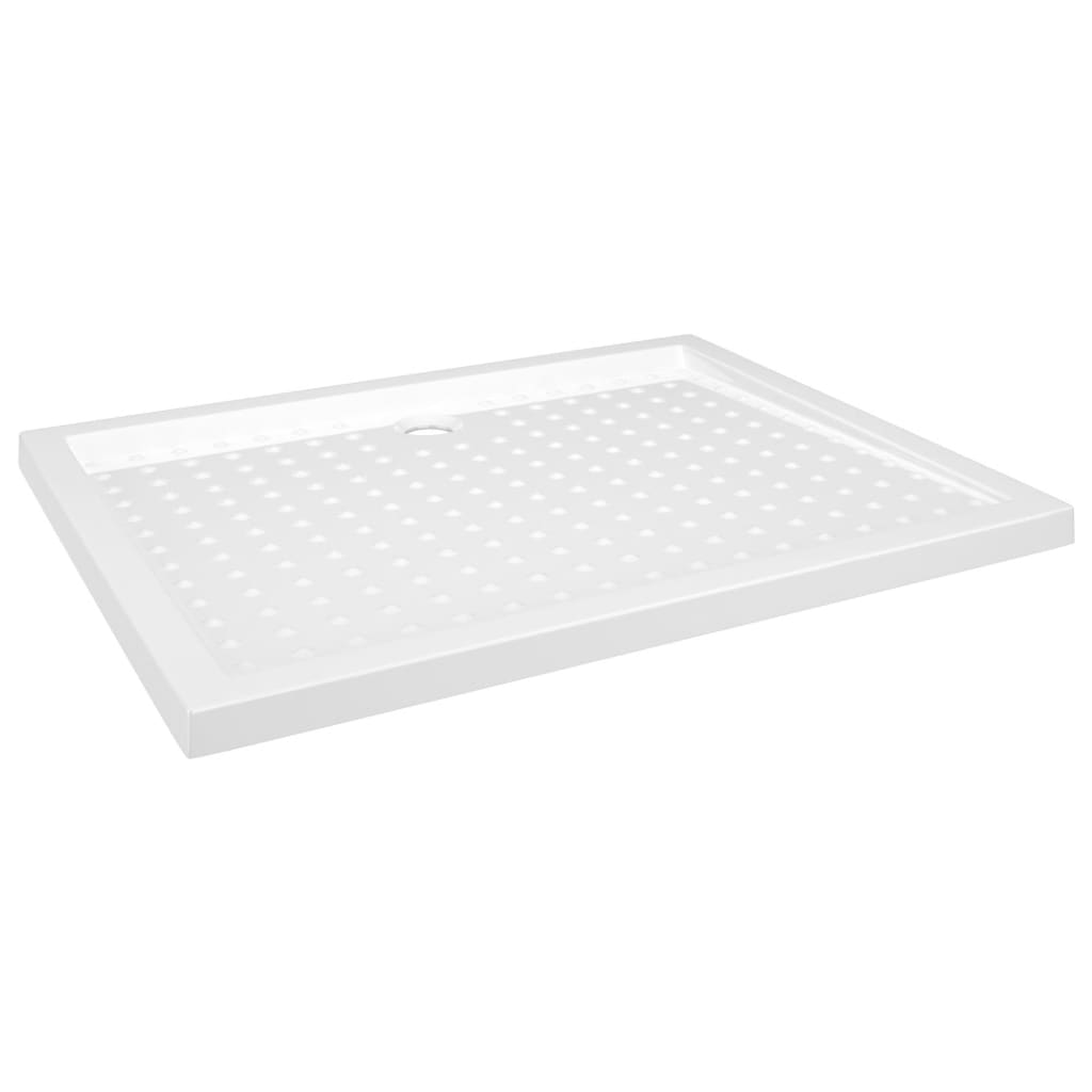 Shower tray anti-slip white 80x100x4 cm ABS