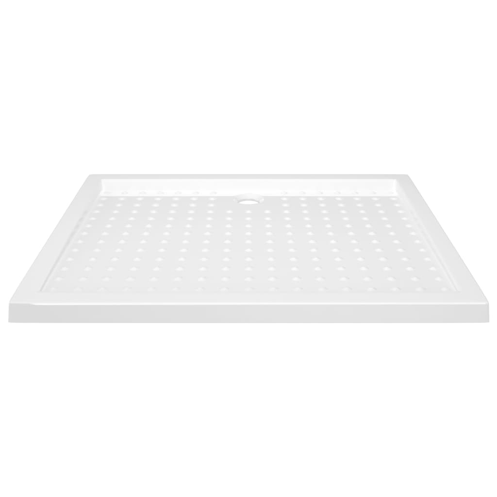 Shower tray anti-slip white 80x100x4 cm ABS