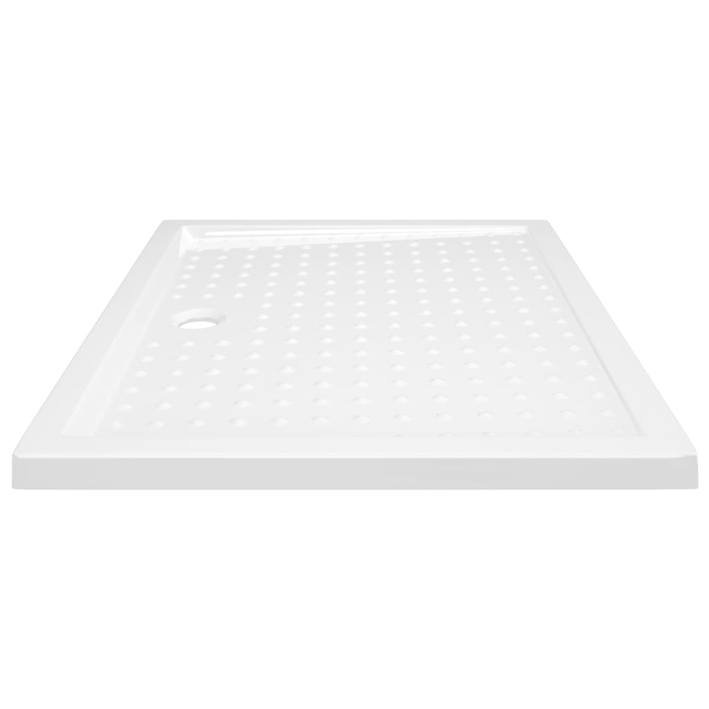 Shower tray anti-slip white 80x100x4 cm ABS