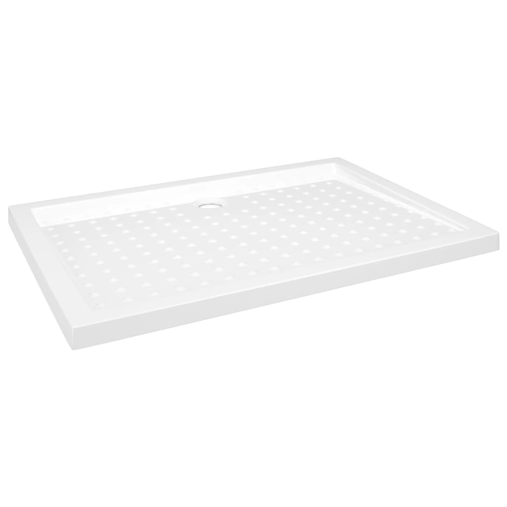 Shower tray anti-slip white 70x100x4 cm ABS