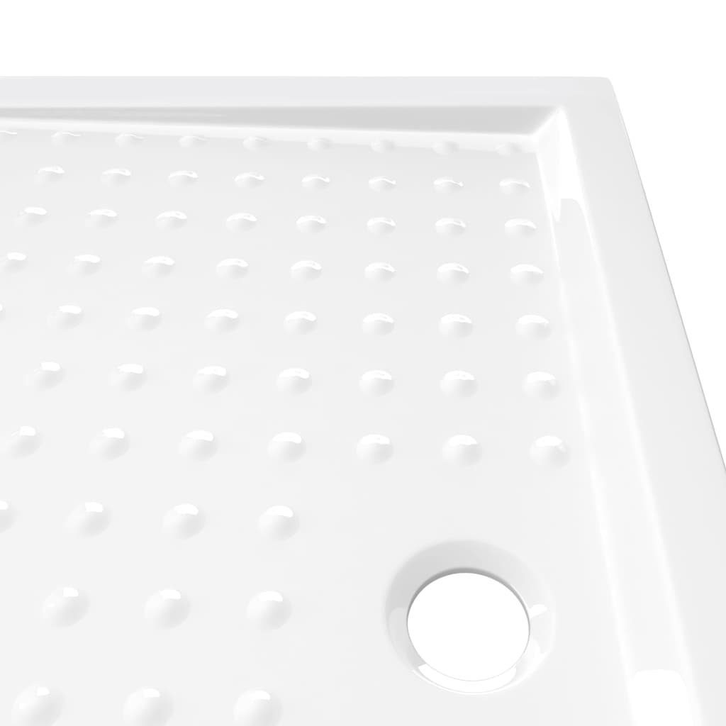 Shower tray anti-slip white 70x100x4 cm ABS