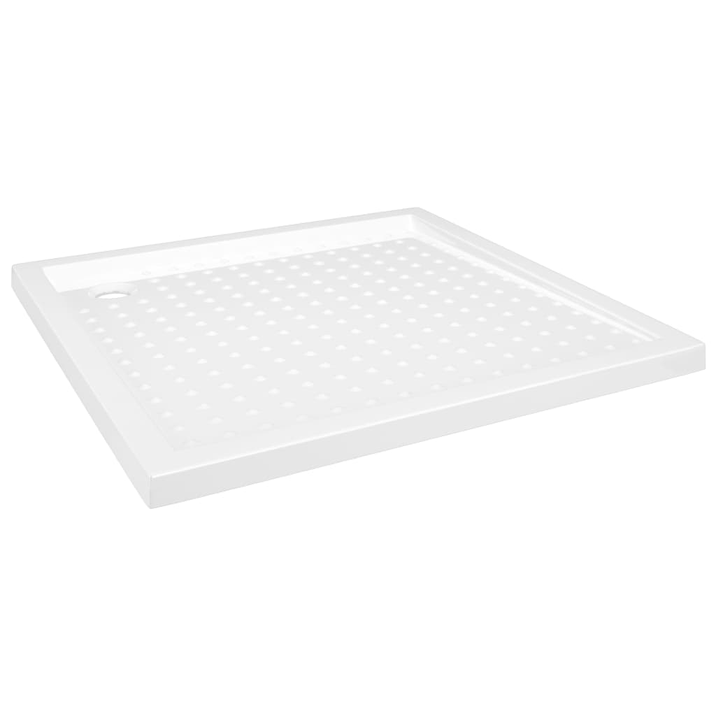 Shower tray anti-slip white 80x80x4 cm ABS
