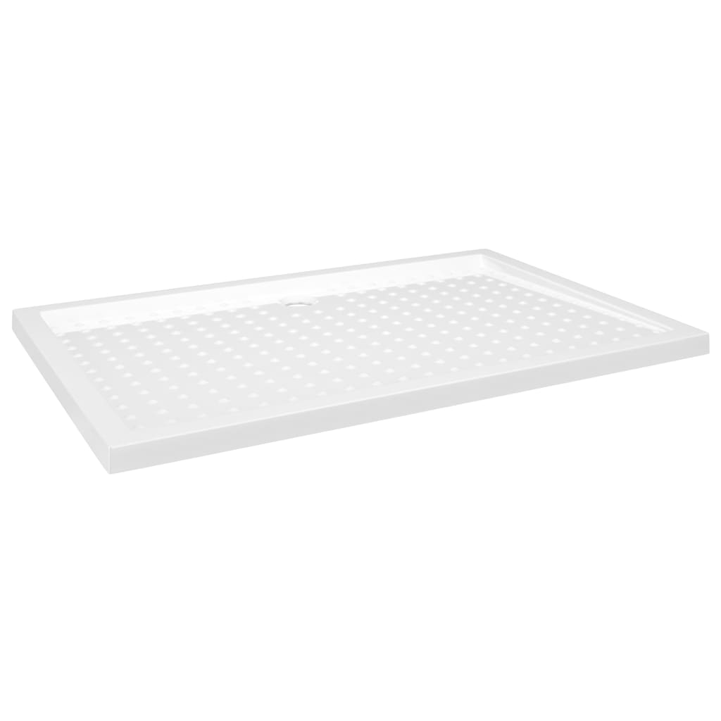 Shower tray anti-slip white 80x120x4 cm ABS
