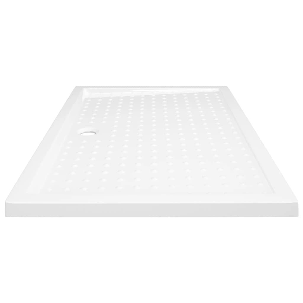 Shower tray anti-slip white 80x120x4 cm ABS