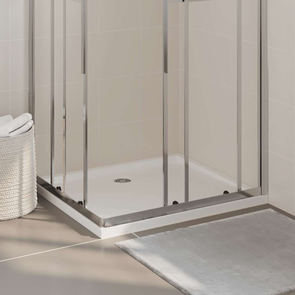 Shower tray ABS rectangular white 80x90 cm