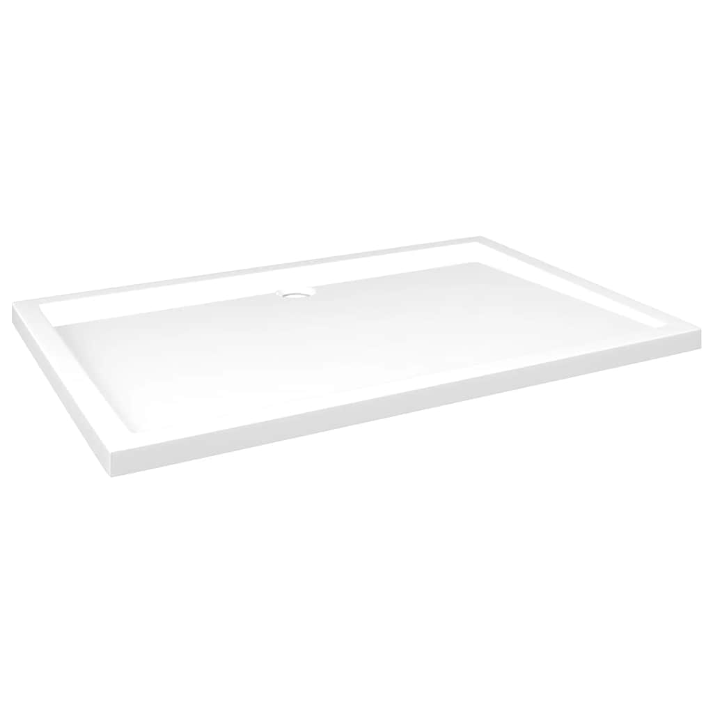 Shower tray ABS rectangular white 80x120 cm