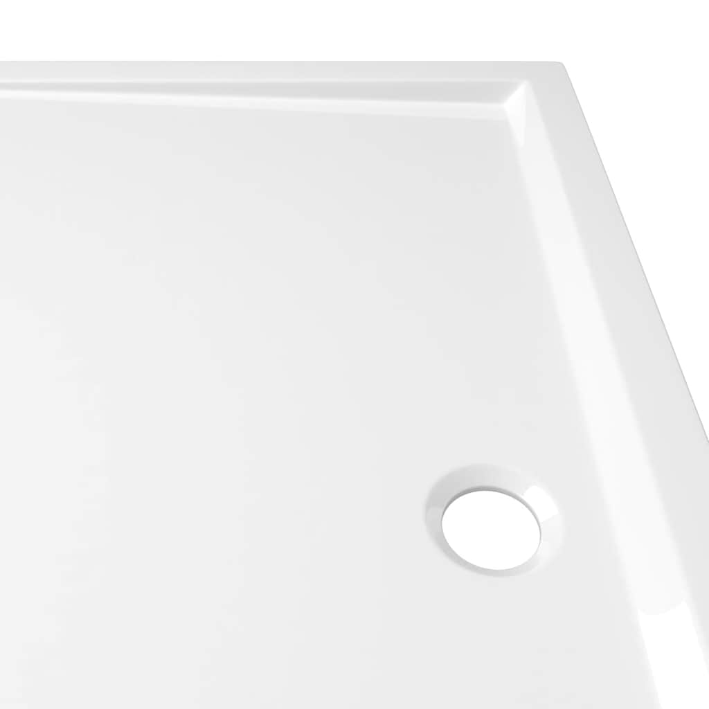 Shower tray ABS rectangular white 80x120 cm