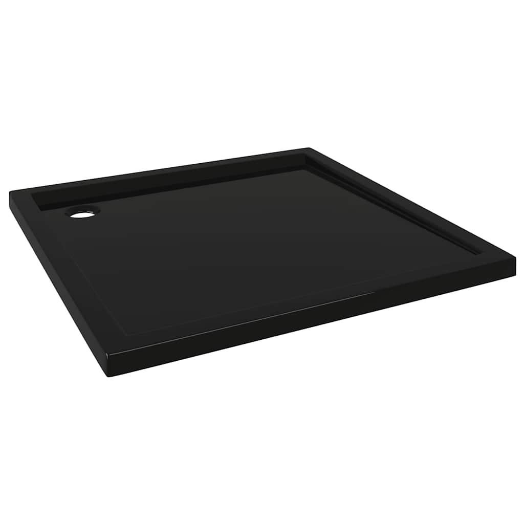 Shower tray ABS square black 90x90 cm