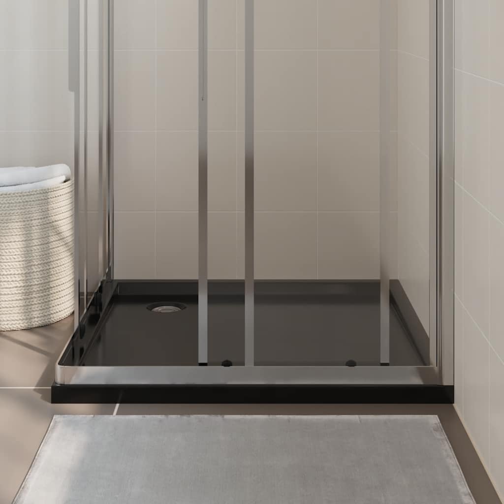 Duschtasse ABS Quadratisch Schwarz 90x90 cm