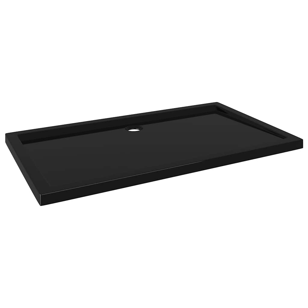 Shower tray ABS rectangular black 70x120 cm