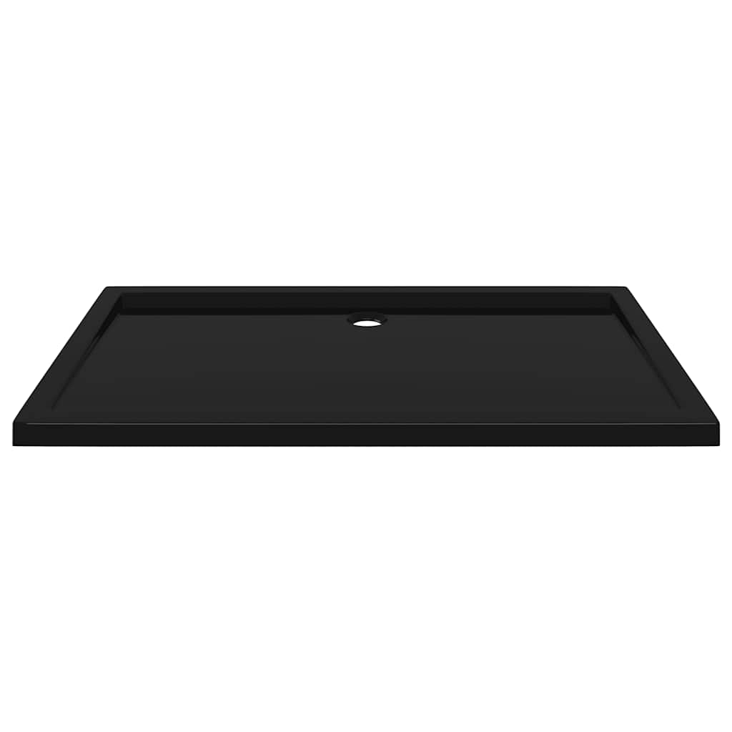 Shower tray ABS rectangular black 70x120 cm