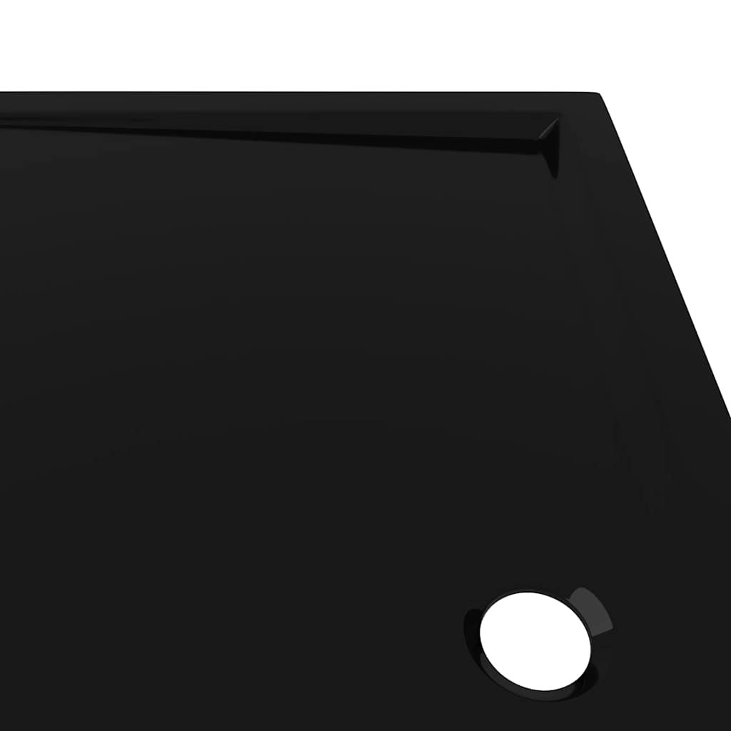 Shower tray ABS rectangular black 70x120 cm