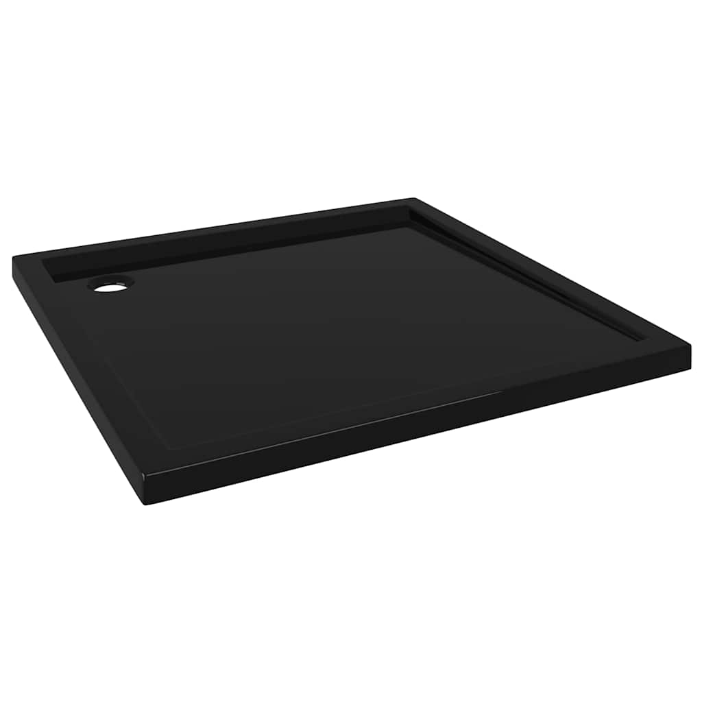 Shower tray ABS square black 80x80 cm