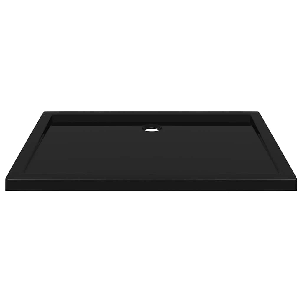 Shower tray ABS rectangular black 80x110 cm