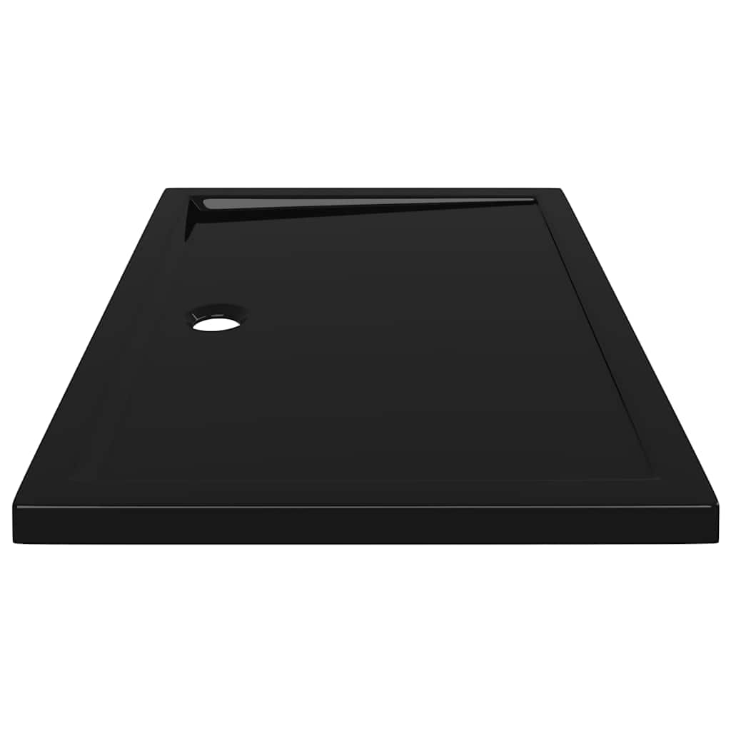 Shower tray ABS rectangular black 80x110 cm
