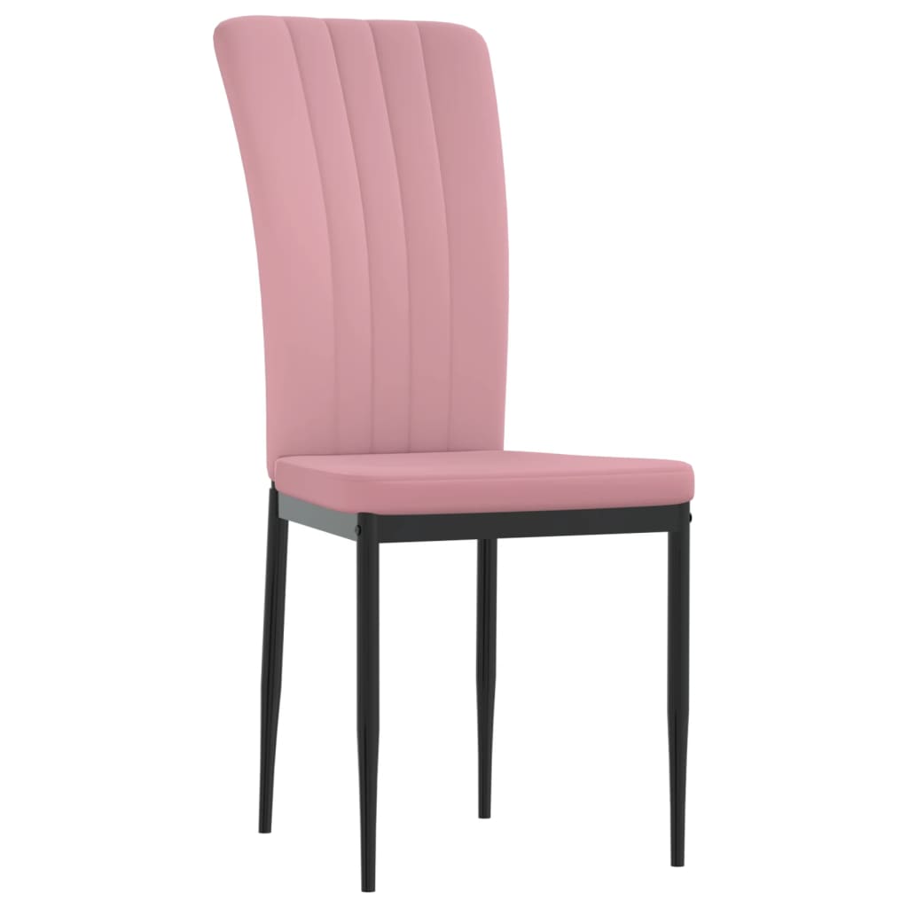 Dining Chairs 2 pcs. Pink Velvet