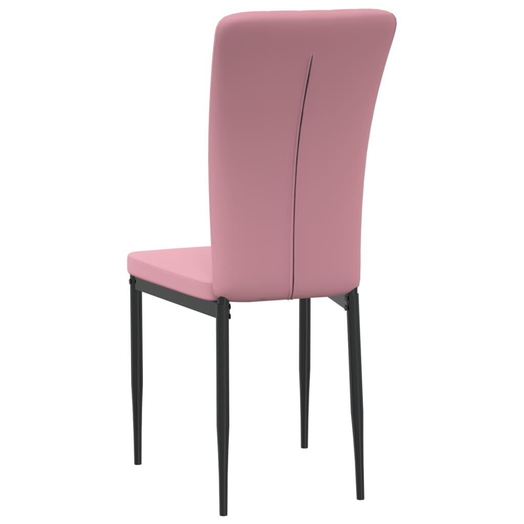 Dining Chairs 2 pcs. Pink Velvet