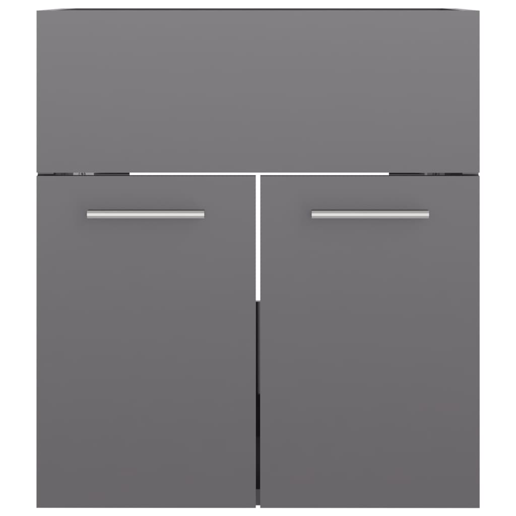 washbasin base cabinet high-gloss gray 41x38.5x46cm