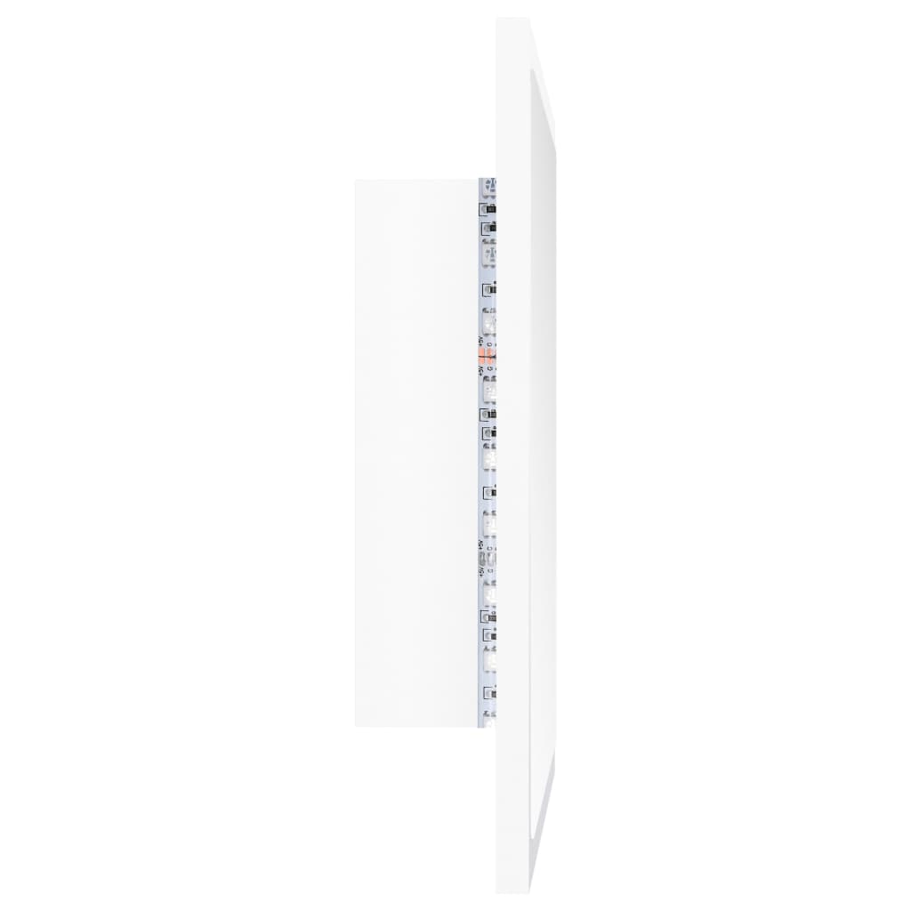 LED bathroom mirror white 40x8.5x37 cm acrylic