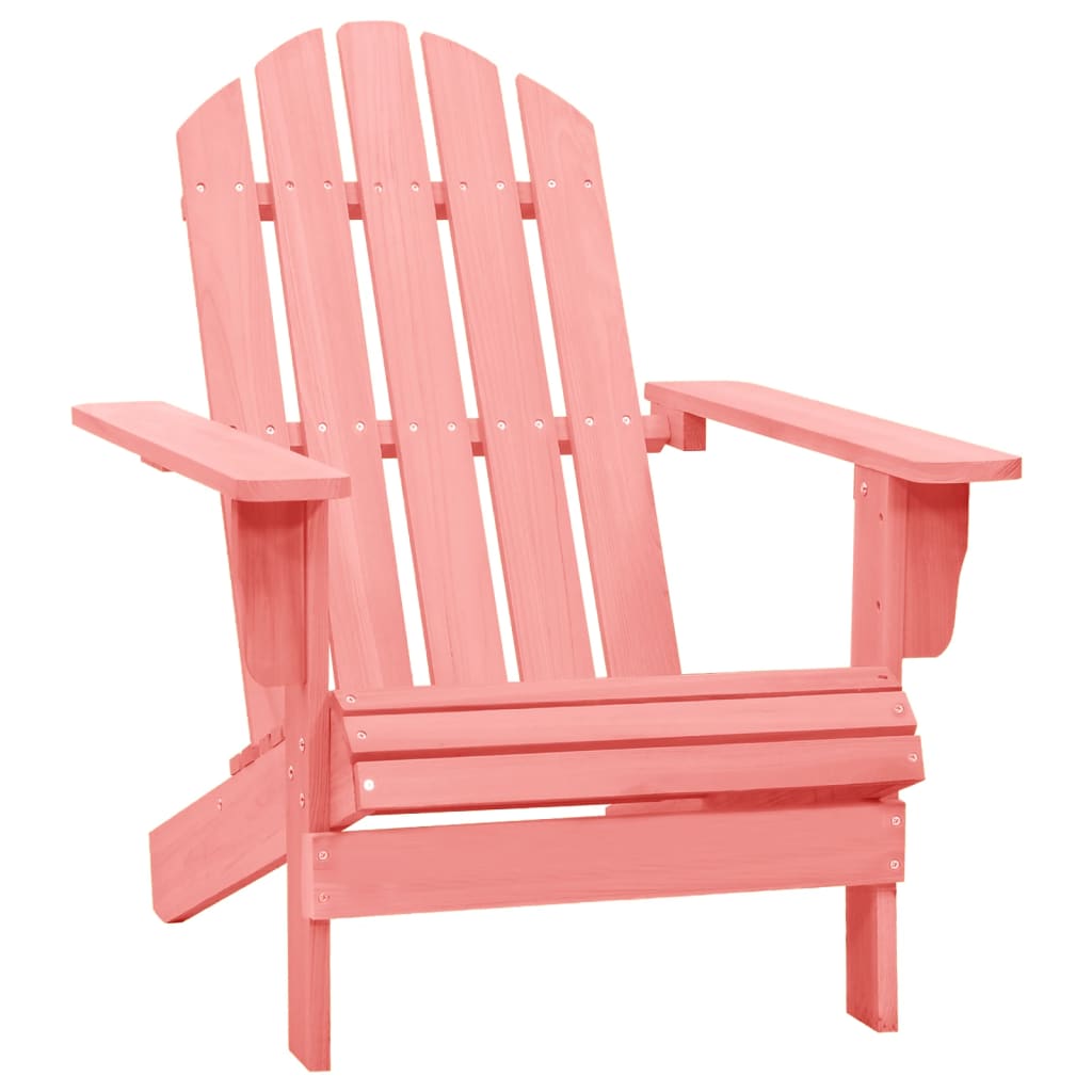 Adirondack garden chair solid fir pink