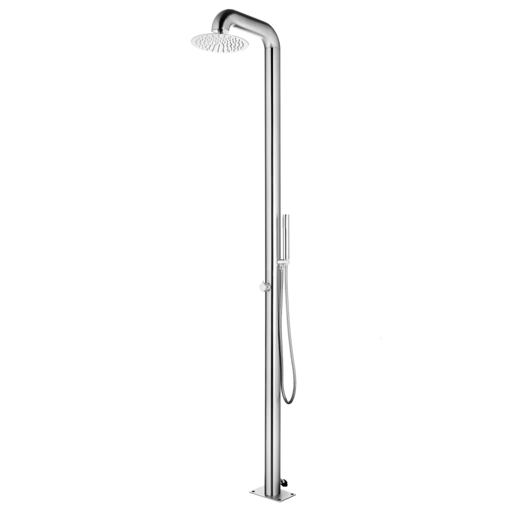 Garden shower 225 cm stainless steel