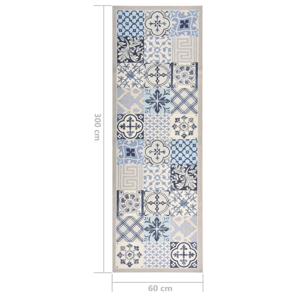 Kitchen rug washable mosaic 60x300 cm