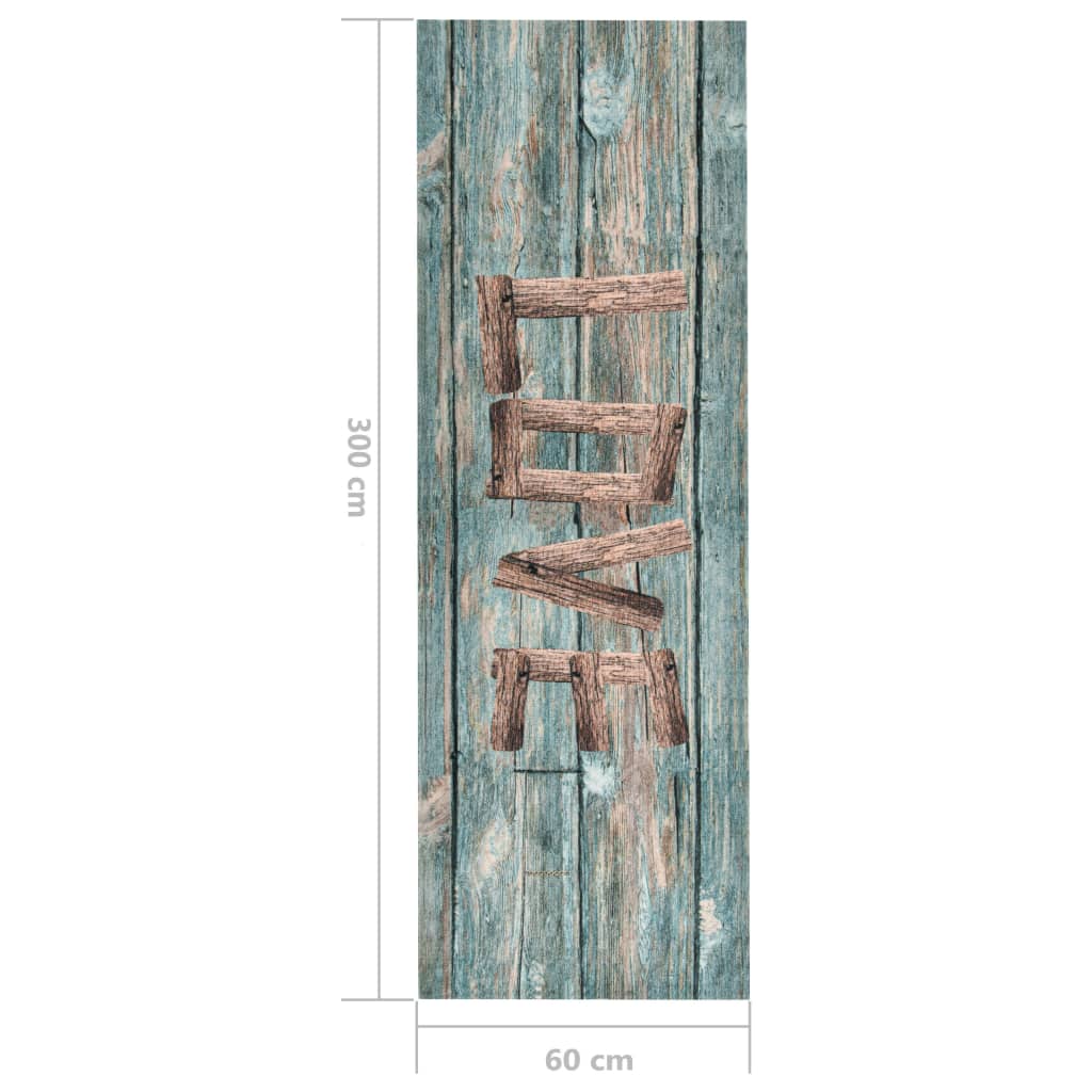 Kitchen rug washable Love 60x300 cm