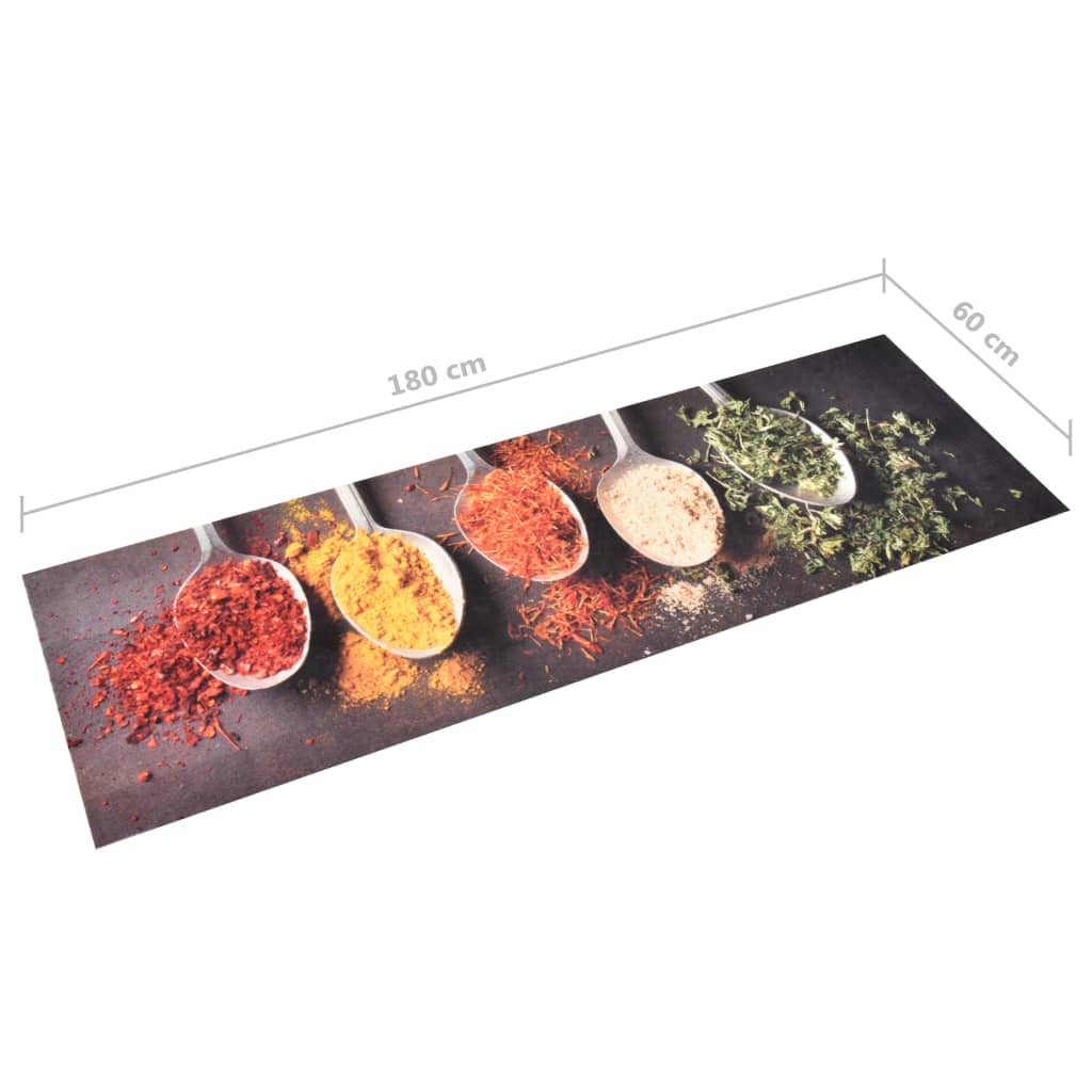 Kitchen rug washable spoon 60x180 cm