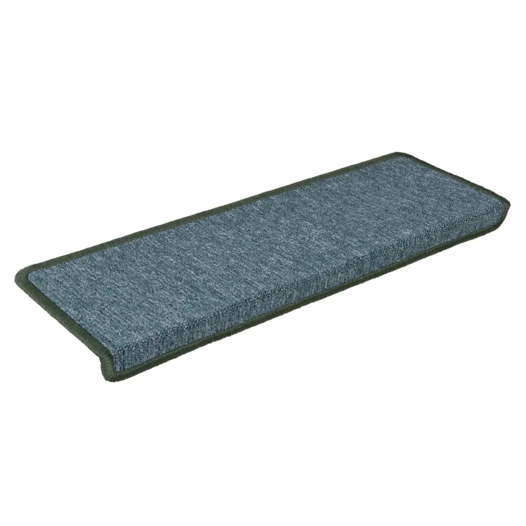 Stufenmatten 15 Stk. 65x21x4 cm Dunkelgrün Rechteckiger Rand