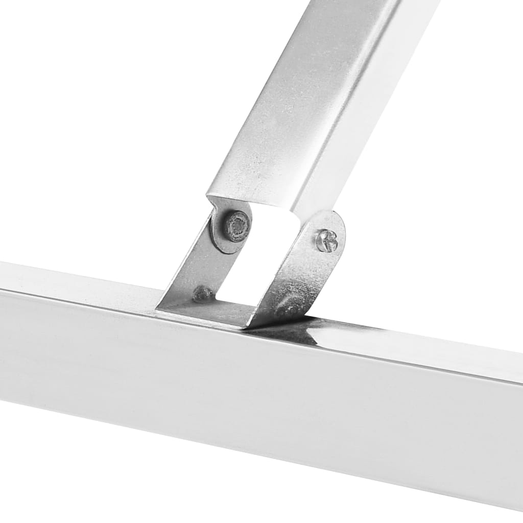 Kitchen work table foldable 100x60x80 cm stainless steel