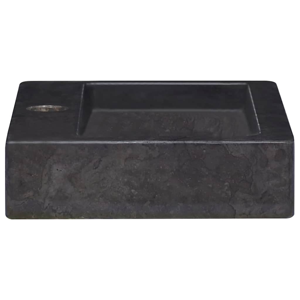 Wandwaschbecken Schwarz 38x24x6,5 cm Marmor