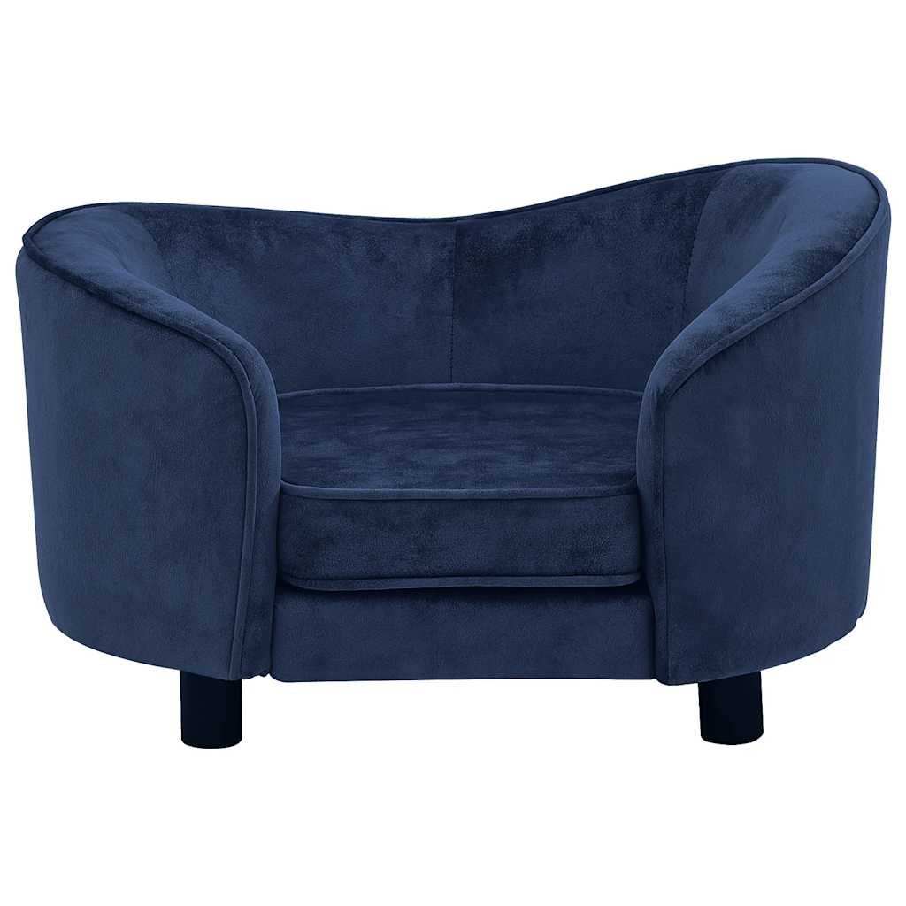 Dog sofa blue 69x49x40 cm plush