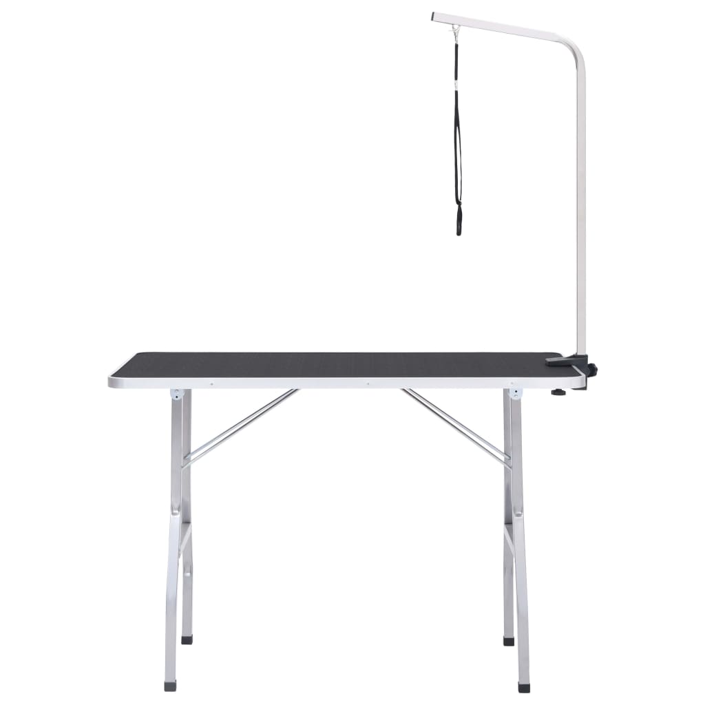 Adjustable grooming table for dogs with 1 loop