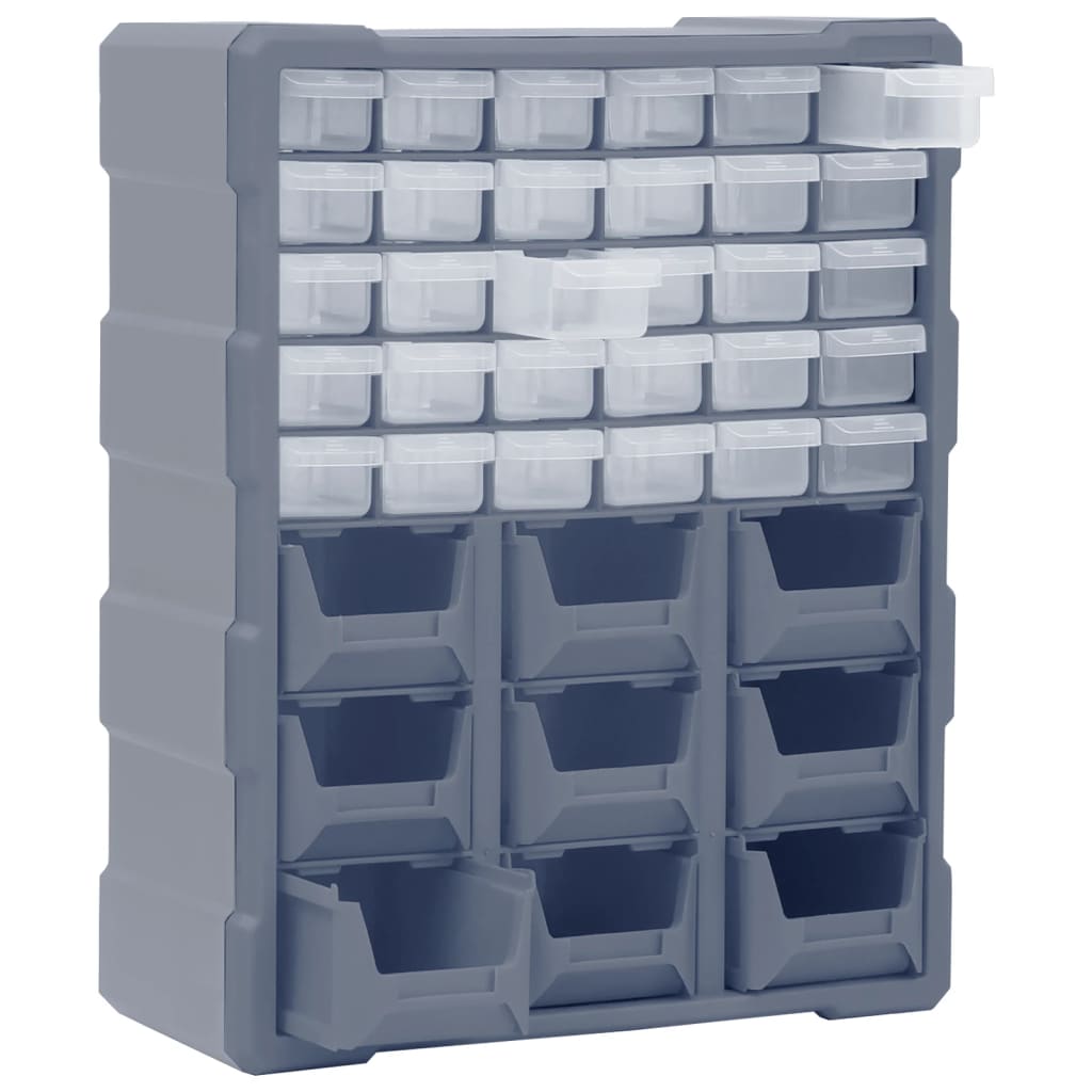 Multi-drawer organizer with 39 drawers 38x16x47 cm