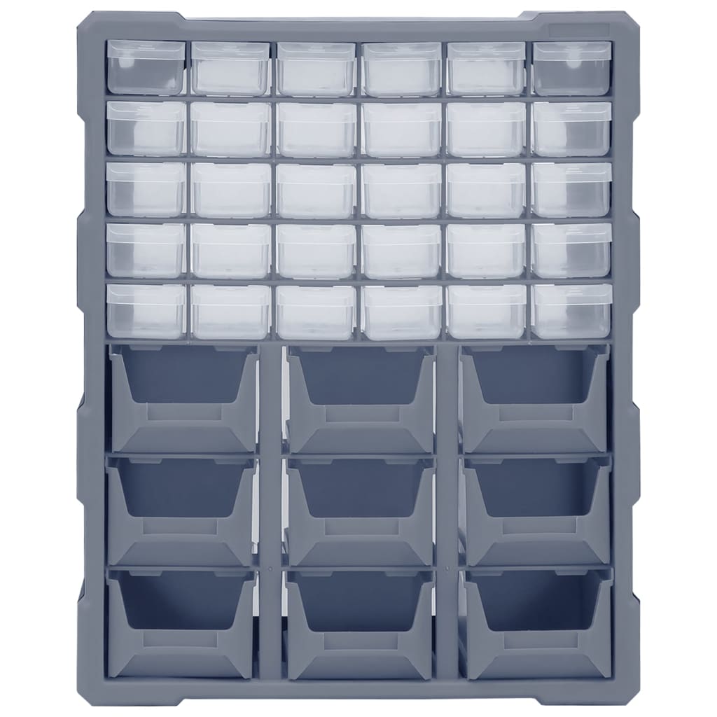 Multi-drawer organizer with 39 drawers 38x16x47 cm