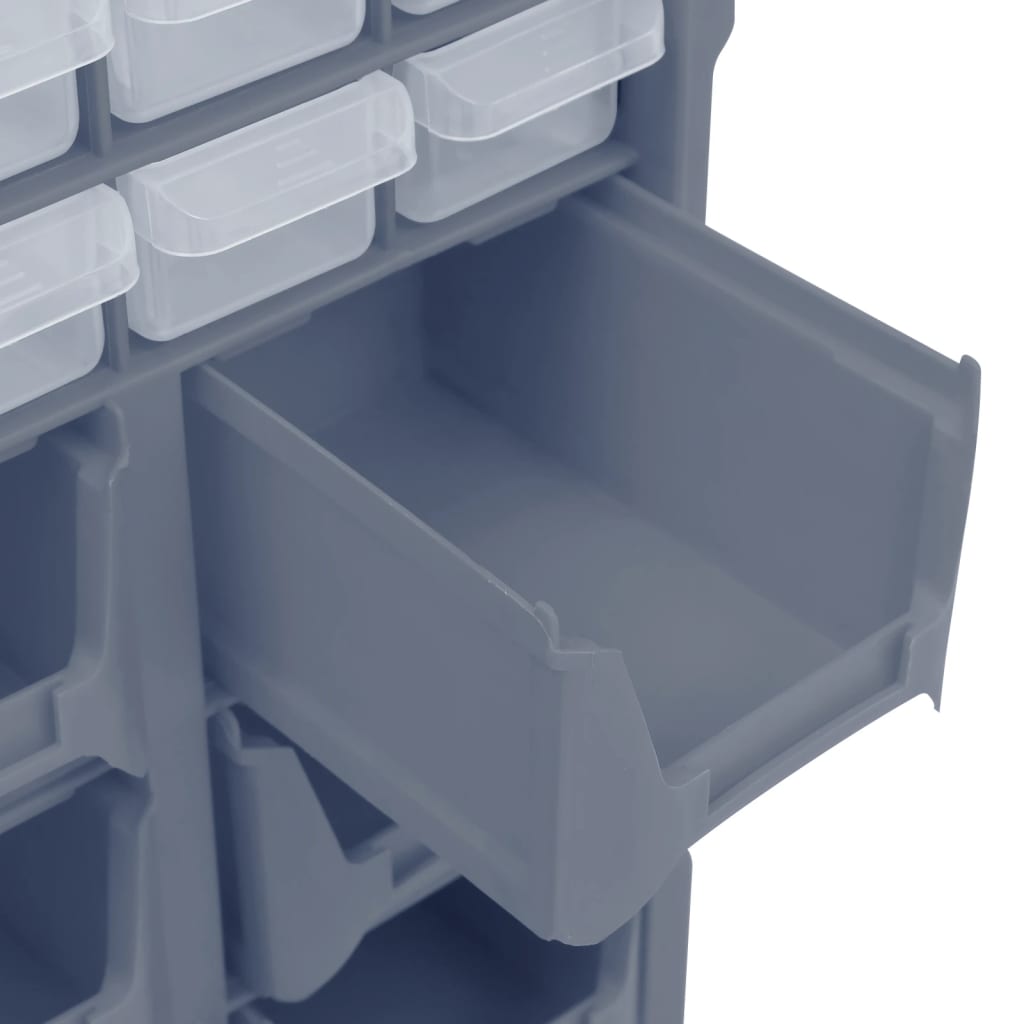 Multi-drawer organizer with 39 drawers 38x16x47 cm