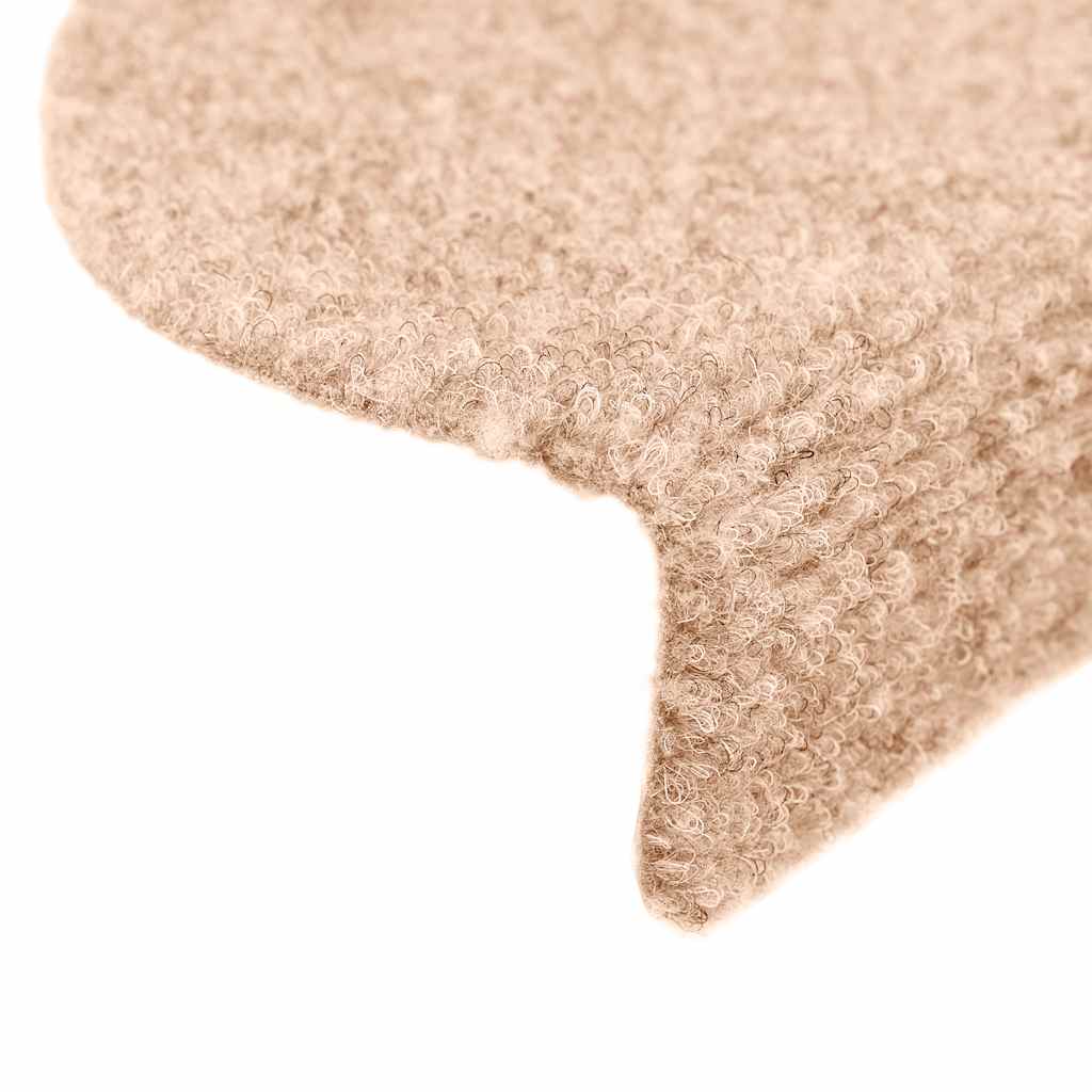 Self-adhesive stair mats 5 pcs. Brown 56x17x3 cm needle felt
