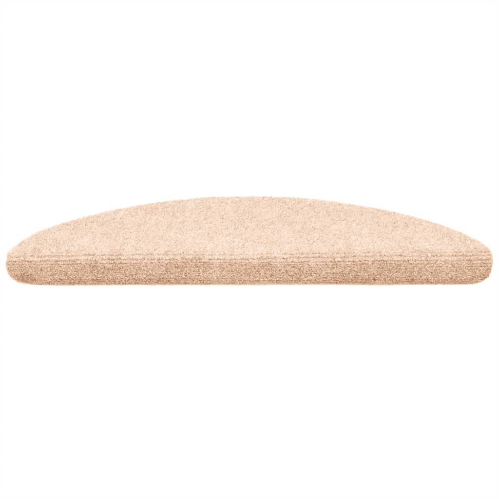 Self-adhesive stair mats 10 pcs. Cream 56x17x3cm needle felt