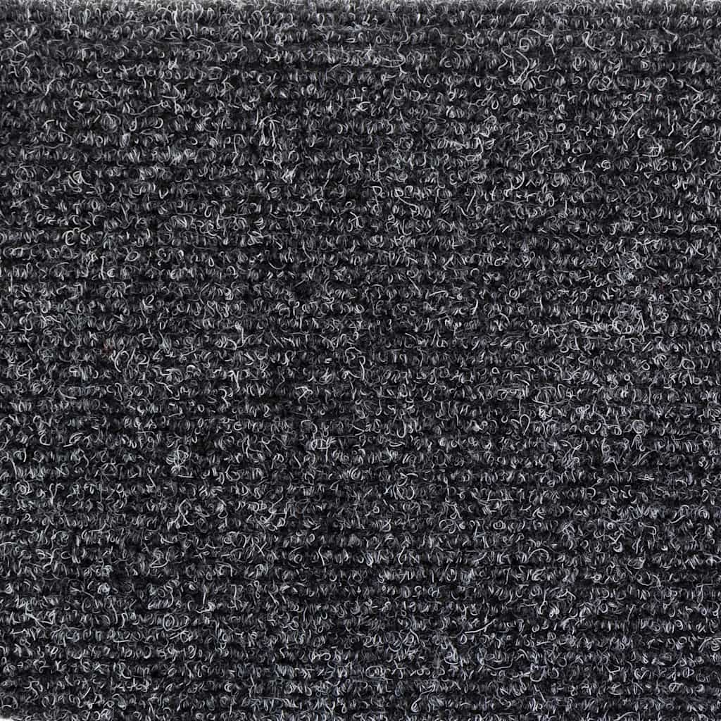 Stufenmatten Selbstklebend 5 Stk. 56x17x3 cm Dunkelgrau Halbrund
