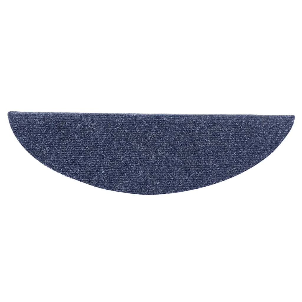 Self-adhesive stair mats 10 pcs. Blue 56x17x3 cm needle felt