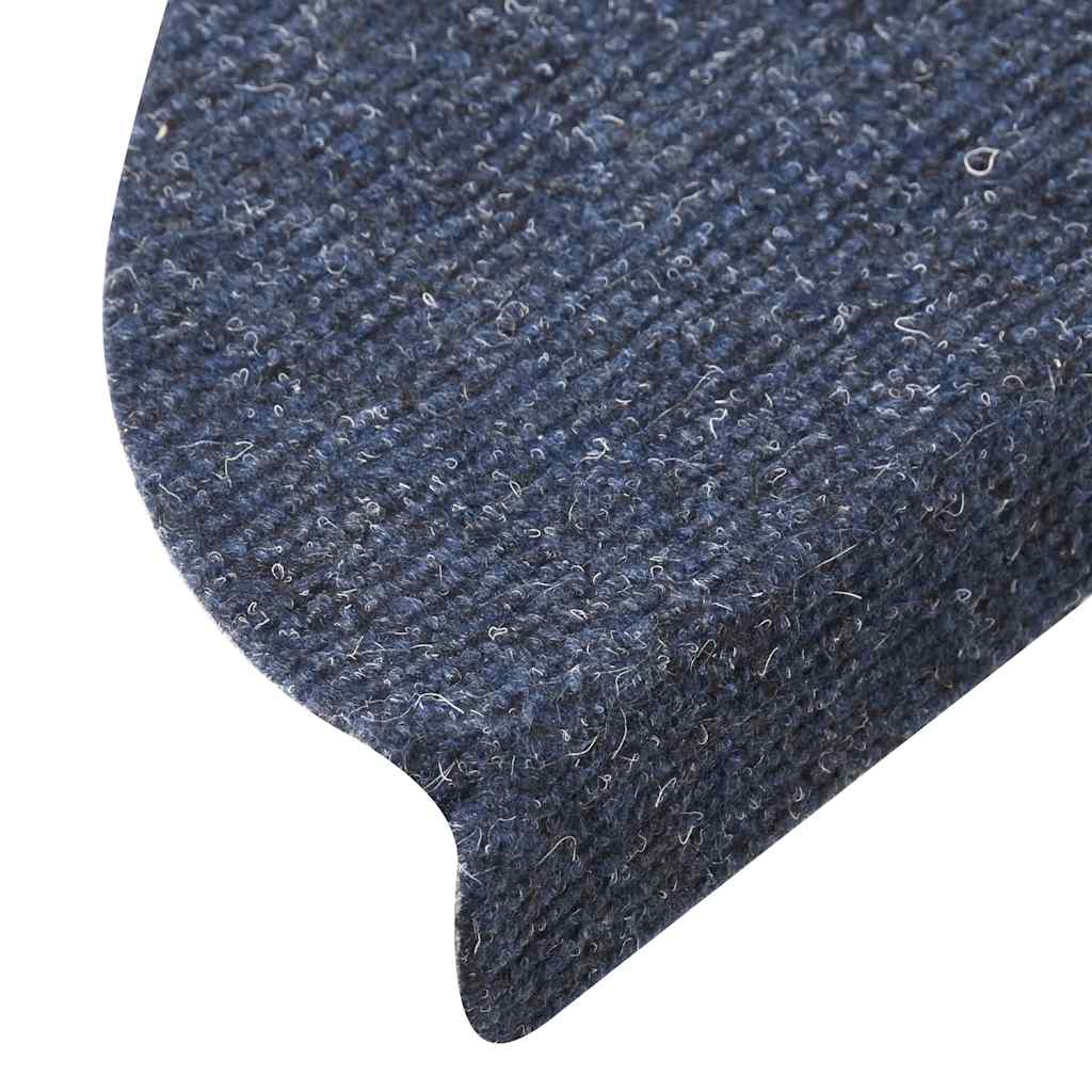 Self-adhesive stair mats 10 pcs. Blue 56x17x3 cm needle felt