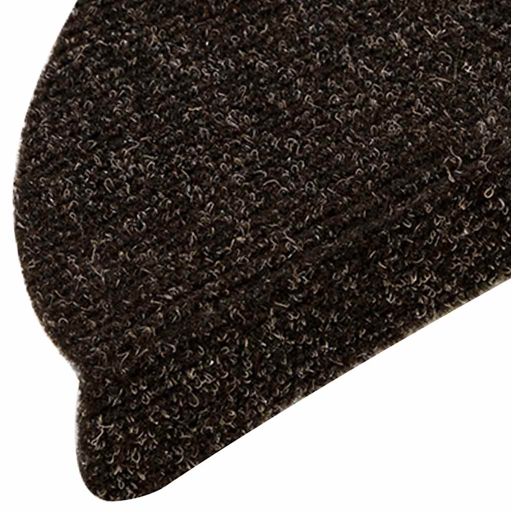 Stufenmatten Selbstklebend 5 Stk. 56x17x3 cm Dunkelbraun Halbrund