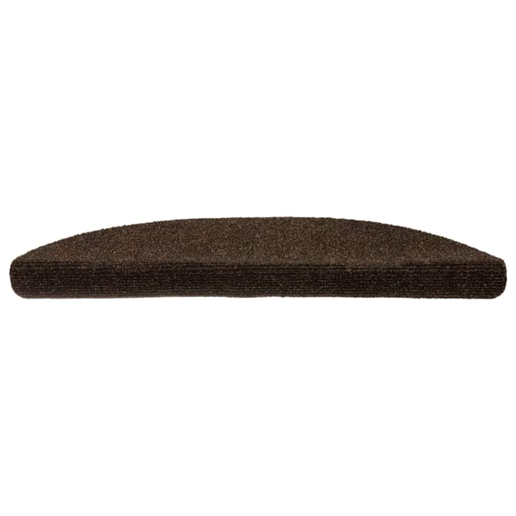 Stufenmatten Selbstklebend 5 Stk. 56x17x3 cm Braun Halbrund