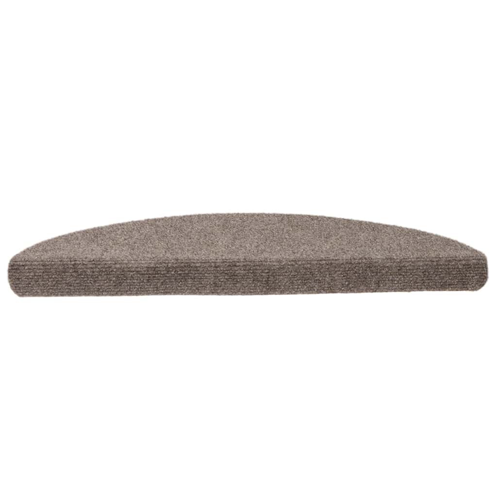 Stufenmatten Selbstklebend 10 Stk. 56x17x3 cm Beige Halbrund